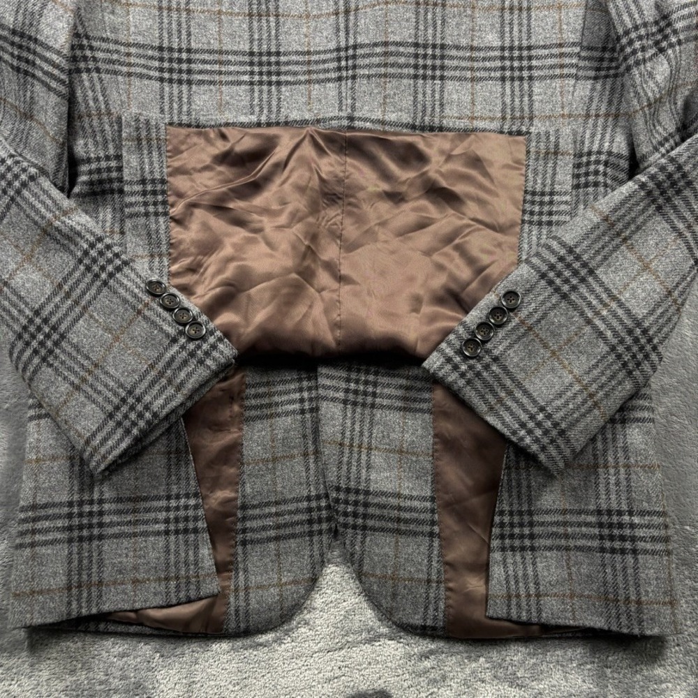 J Crew Ludlow Sport Coat Mens 38R Gray Glen Plaid Irish Wool Magee of Donegal - Picture 15 of 15